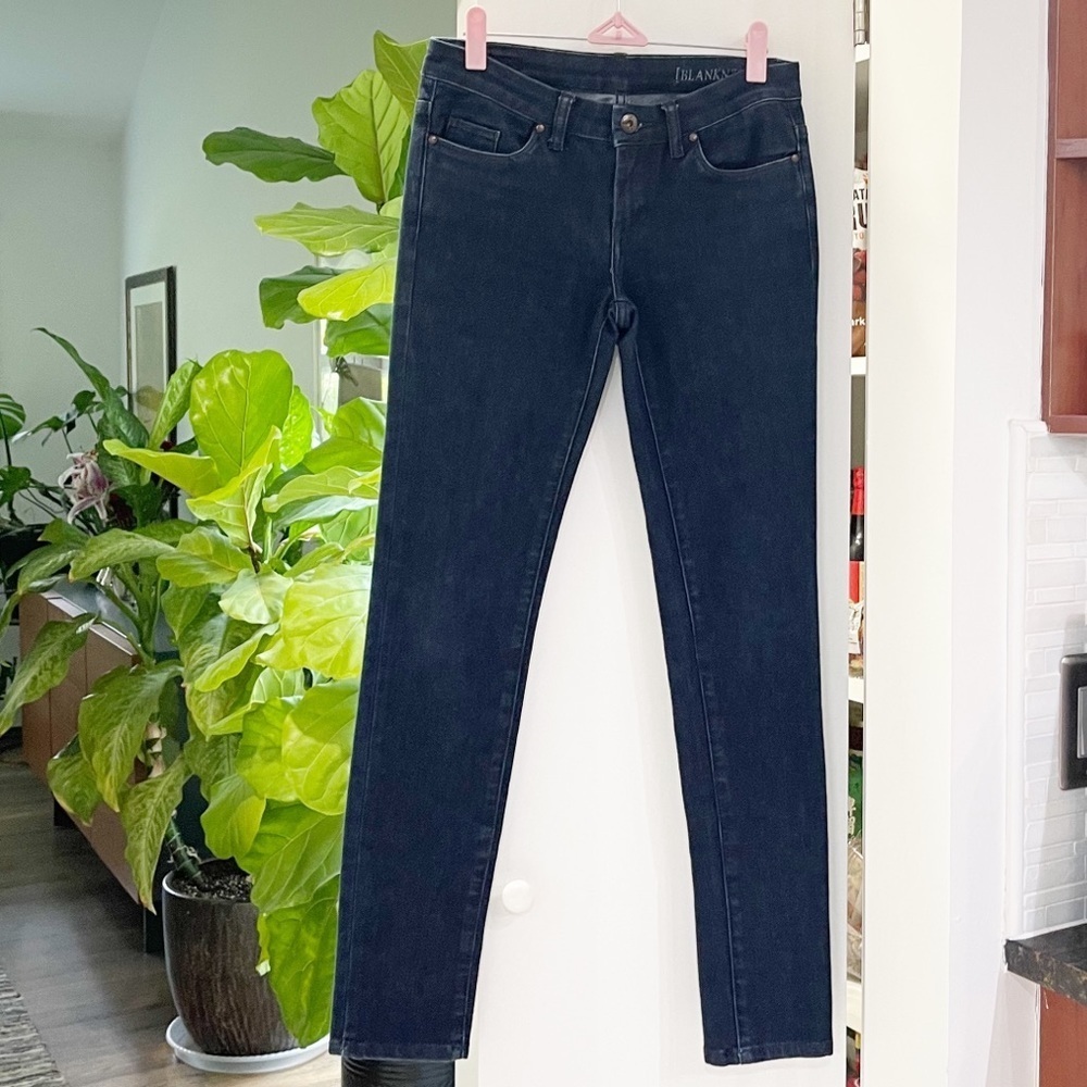 BlankNYC High Rise Skinny Denim Jeans in blue